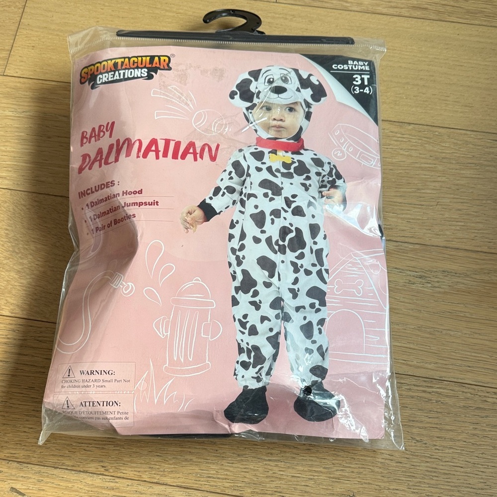 Baby Dalmatian Costume - Black and White
